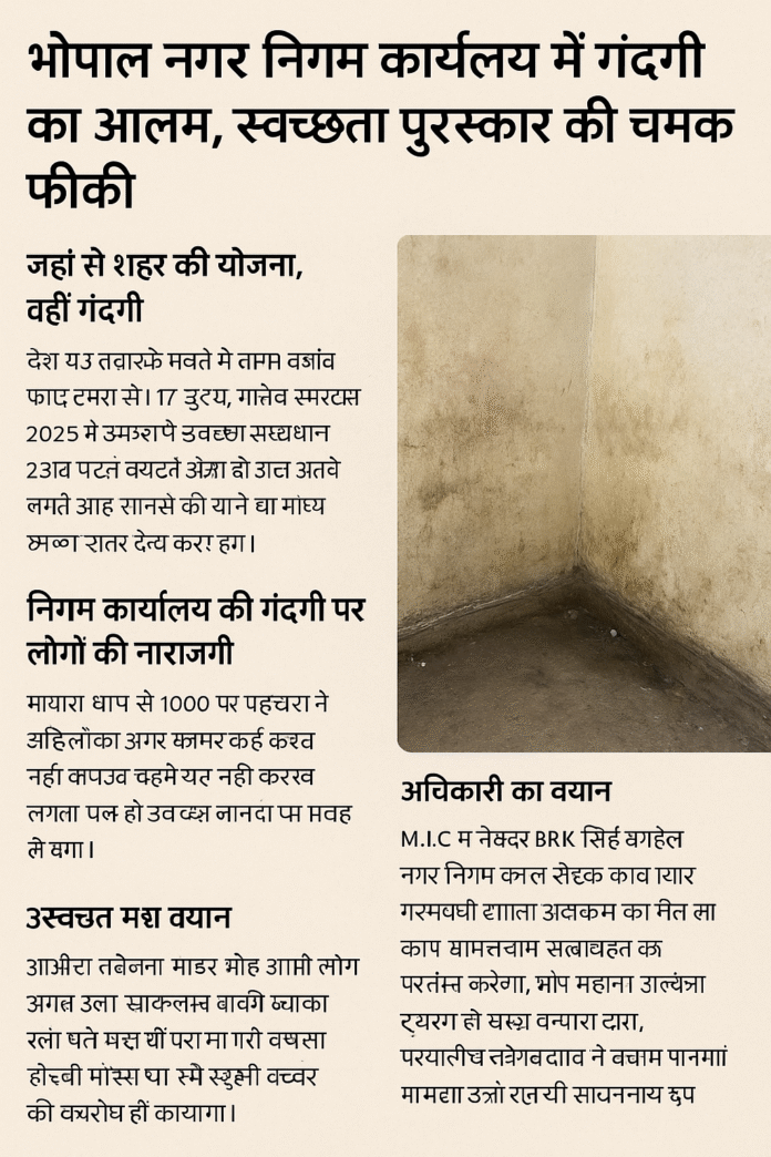 Bhopal Municipal Office's Neglectful Filth