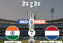 मैच प्रीव्यू: भारत बनाम नीदरलैंड (टी-20 वर्ल्ड कप)