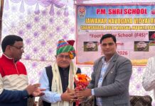 पीएम श्री स्कूल जवाहर नवोदय विद्यालय, शमशाबाद में भव्य फुटबॉल वितरण कार्यक्रम संपन्न