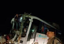 इंदौर-भोपाल हाईवे पर भीषण बस हादसा: जावर पुलिस और ग्रामीणों ने देवदूत बनकर बचाई 40 जिंदगियां