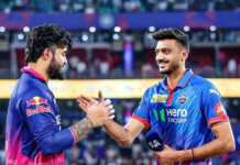IPL 2026: दिल्ली ने टॉस जीतकर चुनी बॉलिंग; पावरप्ले में राजस्थान का धमाका, 6 ओवर में बनाए 75 रन