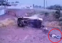 भयानक एक्सीडेंट का LIVE वीडियो: सीहोर के भेरुंदा में 3 सेकेंड में 4 बार पलटी टवेरा, 20 फीट हवा में उछला ड्राइवर; हादसे में खंडवा की युवती की मौत, 6 घायल