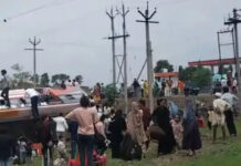 सीहोर में बड़ा हादसा: बेकाबू होकर पलटी यात्री बस, बिजली का खंभा टूटा; 25 यात्री घायल, 2 की हालत गंभीर