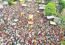 मानौरा रथयात्रा में उमड़ा जनसैलाब, 5 लाख श्रद्धालुओं ने किए भगवान जगदीश के दर्शन; 15 किमी लंबा महाजाम