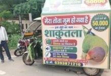 50 हजार का इनाम… फिर भी नहीं मिला ‘मिट्ठू’: तोते के बिछड़ने से दादी-पोती ने छोड़ा खाना, ग्वालियर में ई-रिक्शे से हो रही मुनादी