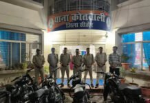 सीहोर में पटाखा फोड़ने वाली बुलेट गाड़ियों पर पुलिस का शिकंजा: 10 बुलेट जब्त, ₹50 हजार का जुर्माना; मौके पर उतरवाए मॉडिफाइड साइलेंसर
