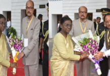 राष्ट्रपति द्रौपदी मुर्मू रायपुर पहुंचीं, राज्यपाल रमेन डेका और सीएम विष्णुदेव साय ने किया स्वागत; माता हासी देवी के सम्मान में जारी होगा 200 रुपये का स्मारक सिक्का
