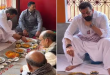 गया के विष्णुपाद मंदिर पहुंचे संजय दत्त, माता-पिता सुनील दत्त और नरगिस की आत्मा की शांति के लिए किया पिंडदान