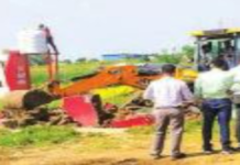 झिरनिया में 72.618 हेक्टेयर भूमि से कब्जा हटाकर एनएचएआई को सौंपा