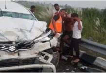 बल्दीराय में पूर्वांचल एक्सप्रेसवे पर भीषण सड़क हादसा, तीन खिलाड़ियों की मौत; तीन घायल